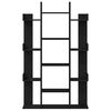 vidaXL Libreria Rovere Nero 86 x 25,5 x 140 cm Legno multistrato