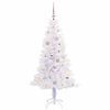 vidaXL Albero di Natale artificiale Bianco 150 cm PVC e Acciaio