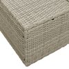 vidaXL Divano da giardino Grigio 123 x 62 x 69cm polyrattan