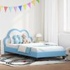 vidaXL Struttura letto bambini con testata Blu 80 x 200 cm PU