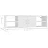 vidaXL Scaffale a Parete Bianco 102x30x29 cm in Legno Multistrato