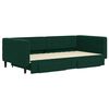 vidaXL Divano Letto Estraibile Cassetti Verde Scuro 100x200cm Velluto