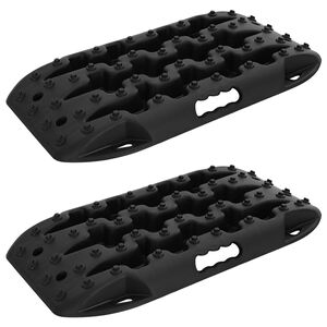 vidaXL Pannello di trazione 2 pz Nero 57,5x30,5x5,5 cm