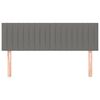 vidaXL Testiera Grigio Scuro 144x5x78/88 cm in Tessuto