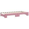 vidaXL Divano Letto con Letto Estraibile Rosa 80x200 cm in Velluto