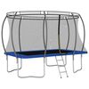 vidaXL Set Trampolino Rettangolare 335x244x90 cm 150 kg