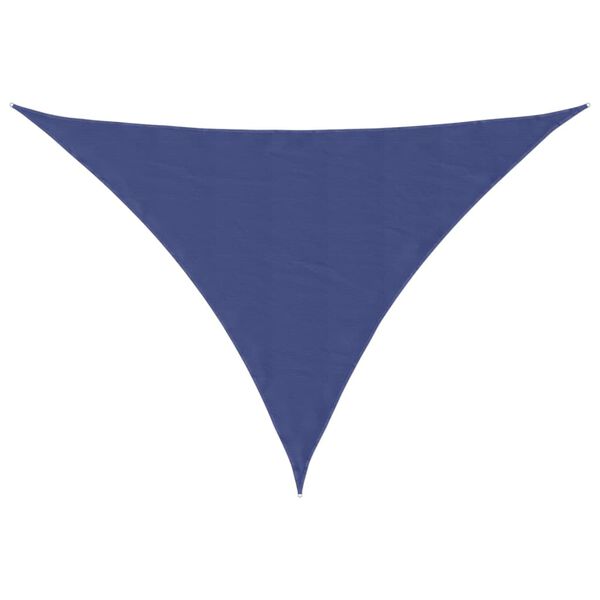 vidaXL Parasole a Vela Oxford Triangolare 5x6x6 m Blu