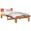 vidaXL Struttura del letto Marrone cerato 90 x 190 cm Pino massello