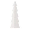 vidaXL Albero di Natale Decorativo Bianco 112 cm Legno Massello Pino