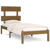 vidaXL Giroletto Marrone Ambra in Legno Massello 75x190cm Small Single