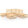 vidaXL Set Divani da Giardino 6 pz in Legno Massello di Pino