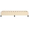 vidaXL Giroletto senza Materasso Crema 100x200 cm in Tessuto