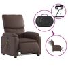 vidaXL Poltrona Massaggiante Elettrica Marrone in Similpelle