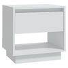 vidaXL Comodino Bianco 45x34x44 cm in Truciolato