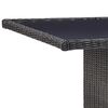 vidaXL Set da Pranzo da Giardino 11 pz in Polyrattan Nero