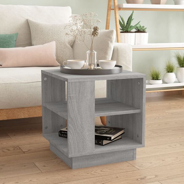 vidaXL Tavolino da Salotto Grigio Sonoma 40x40x43 cm Legno Multistrato
