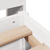 vidaXL Giroletto senza Materasso Bianco 150x200 cm Legno Massello Pino