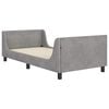 vidaXL Struttura letto bambini con testata Grigio chiaro 90 x 200 cm