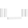 vidaXL Set di Mobili Porta TV 6 pz Bianco in Legno Multistrato