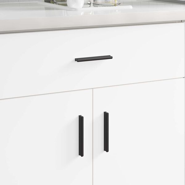 vidaXL Manico 973 pcs Nero 106 x 7,4 x 15,5 mm Alluminio