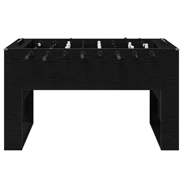 vidaXL Tavolo da Foosball Rovere Nero 146,5 x 74 x 85 cm