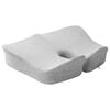 vidaXL Cuscino con cuscino Grigio chiaro 50 x 43 x 10 cm Cotone