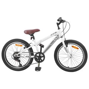 vidaXL Mountain Bike 20 Pollici 6-Velocit&agrave; per 5-8 anni Bianco
