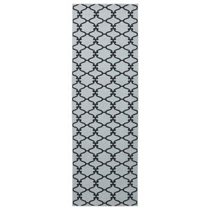 vidaXL Runner Tappeto ORIZ 1150 gsm Motivo in rete nera