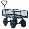 vidaXL Carrello a Mano da Giardino Verde 250 kg