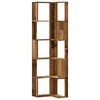 vidaXL Libreria Angolare 5Ripiani Legno Vecchio 50x50x179 cm Legno