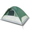 vidaXL Tenda da Campeggio a Cupola per 6 Persone Verde Impermeabile