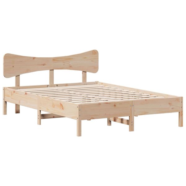 vidaXL Giroletto senza Materasso 120x190 cm in Legno Massello di Pino