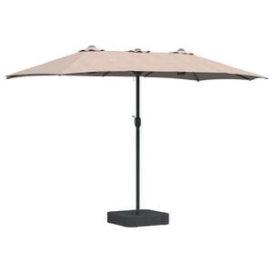vidaXL Ombrello da giardino 385 x 209 x 244 cm Poliestere Talpa
