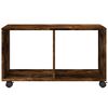 vidaXL Mobiletto con Ruote Rovere Fumo 72x33x42,5 cm in Truciolato
