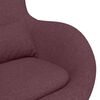 vidaXL Poltrona uovo Viola 63 x 73 x 90 cm Tessuto