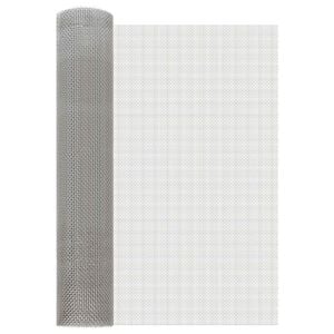 vidaXL Rete per schermatura 60 x 200 cm 6 Mesh Argento