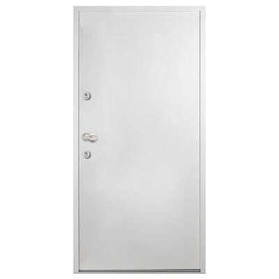 vidaXL Porta Ingresso in Alluminio Bianca 90x200 cm