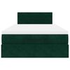 vidaXL Struttura Letto Pouf con Materasso 120x200 cm Velluto