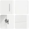 vidaXL Credenza con porta FLORIN Bianco Lucido 88,5 x 30,5 x 55,5 cm