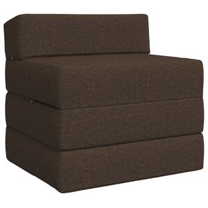 vidaXL Divano Letto Pieghevole Tortora 200 x 70 x 15 cm Tessuto