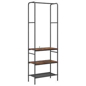 vidaXL Stendibiancheria Rovere fum&eacute; 60 x 30 x 171 cm