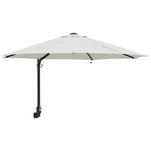 vidaXL Ombrello da giardino Sabbia 248 x 248 x 148 cm