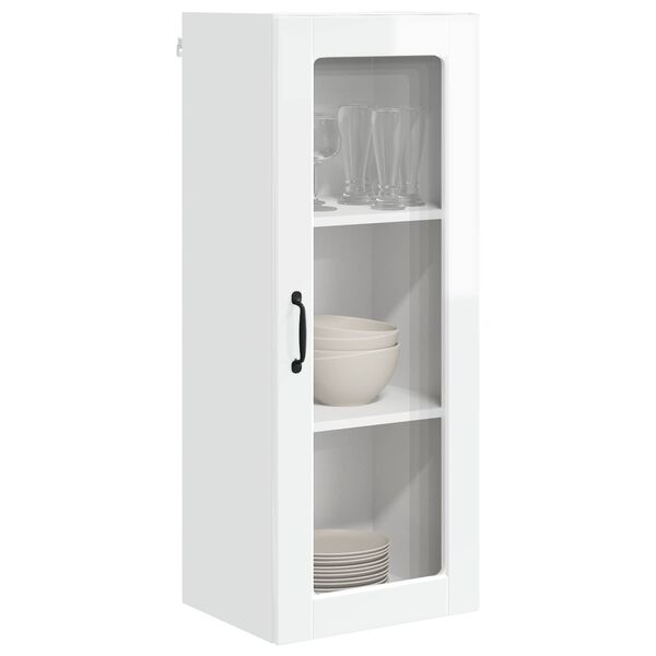 vidaXL Mobile da cucina con lo scaffale Bianco Lucido 40 x 31 x 100 cm