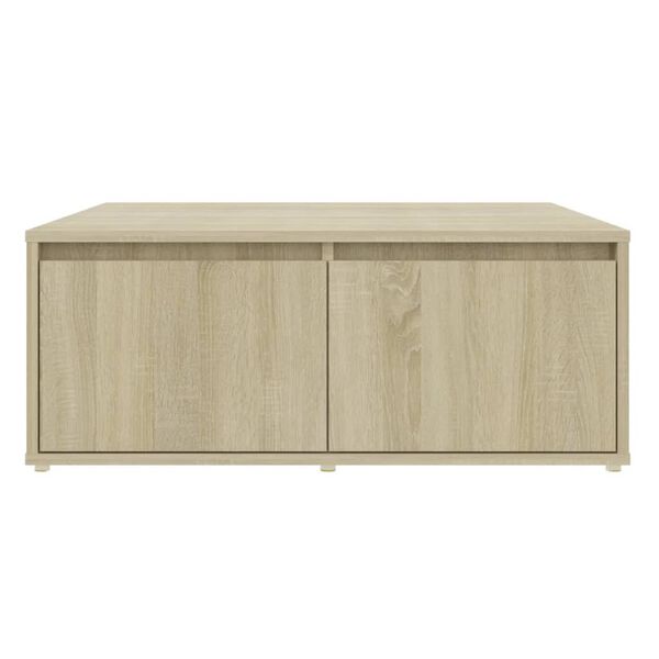vidaXL Tavolino da Salotto Rovere Sonoma 80x80x31 cm Legno Multistrato