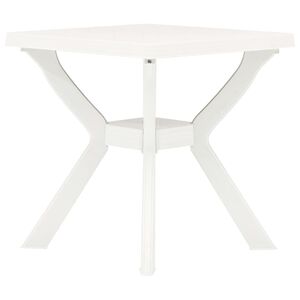 vidaXL Tavolo da Bistrot Bianco 70x70x72 cm in Plastica