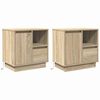 vidaXL Armadio da Notte 2 pz Rovere Sonoma 50 x 34,5 x 50 cm.