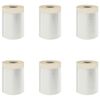 vidaXL Telo per Polvere con Nastro Adesivo 6 pz Trasparente HDPE