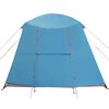 vidaXL Tenda da Campeggio con Portico Cupola 5Persone Blu Impermeabile