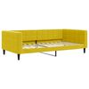 vidaXL Divano Letto Estraibile con Materassi Giallo 100x200 cm Velluto
