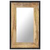 vidaXL Specchio 80x50 cm in Legno Massello di Mango